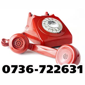 röd telefon som ringer: 0736-722631